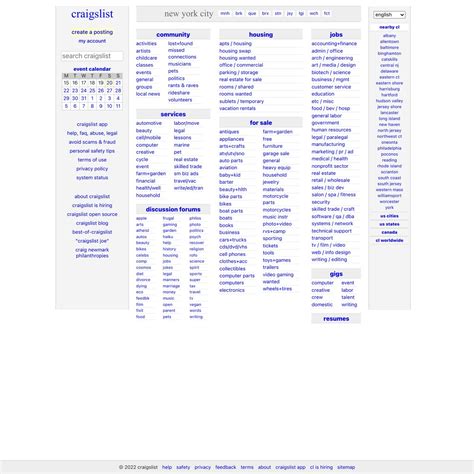 craigslist: new york jobs, apartments, for sale, services, 